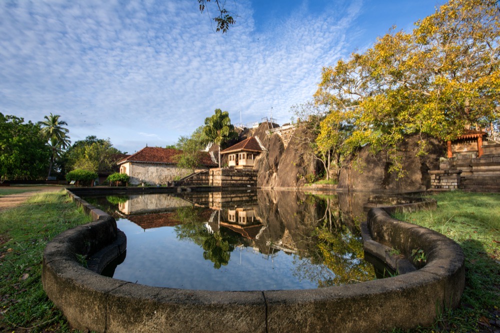 Isurumuniya rock temple and its pond, Anuradhapura