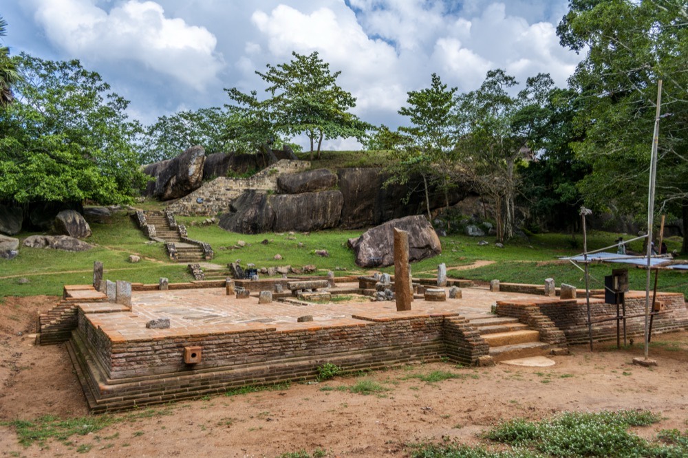 Vessagiriya rock-cut monastic caves, Anuradhapura