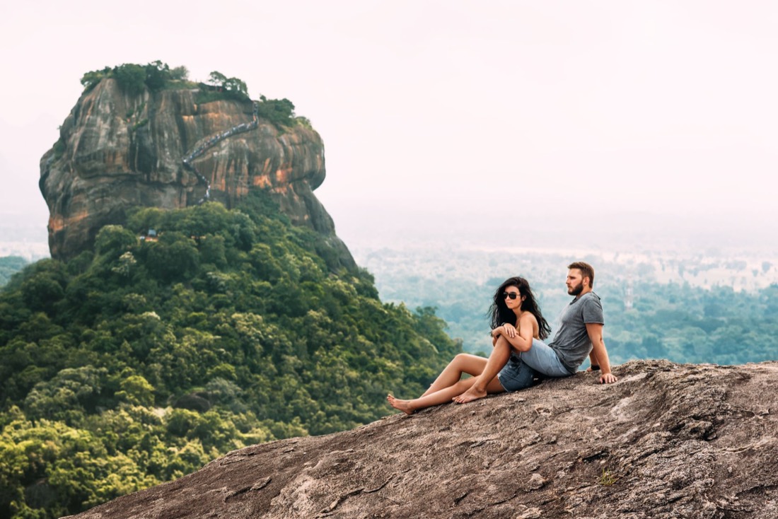 Ancient temple architecture in Sri Lanka